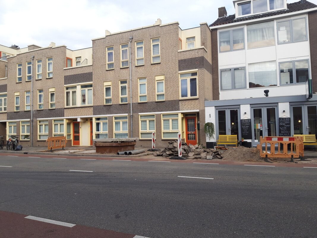 Vuilcontainers in aanbouw in de omgeving van Tuinwijk en Lauwerecht. Foto: Nieuws030
