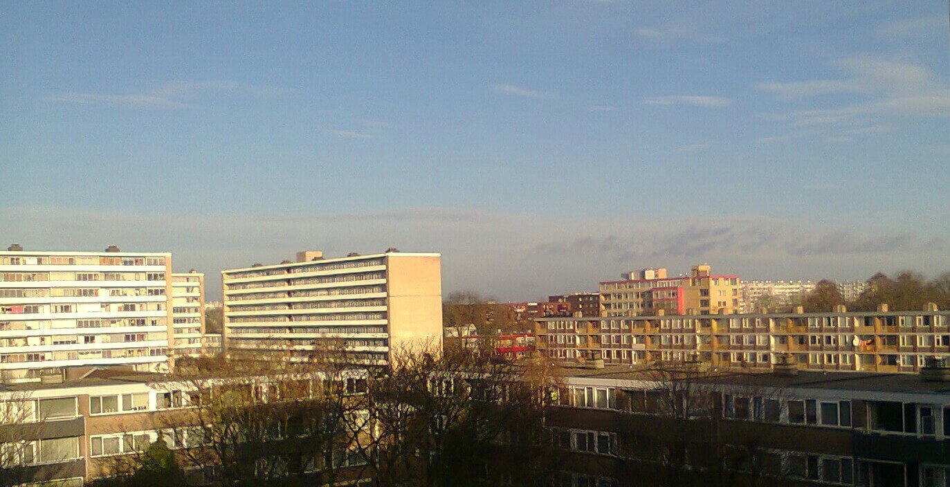 Uitkijkje op de flats in Overvecht. Foto: V. Oldenborg