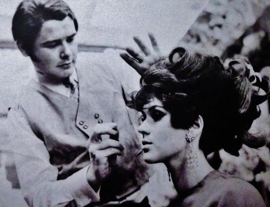 Bert Deun tijdens een presentatie voor het merk Schwarzkopf. Foto: collectie Deun