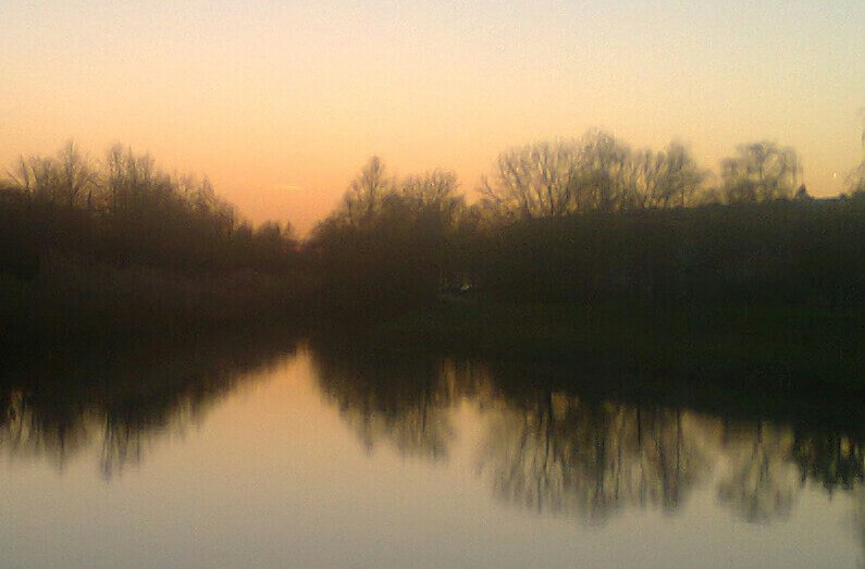 De Winterboeidreef bij zonsondergang. Foto: Vincent Oldenborg
