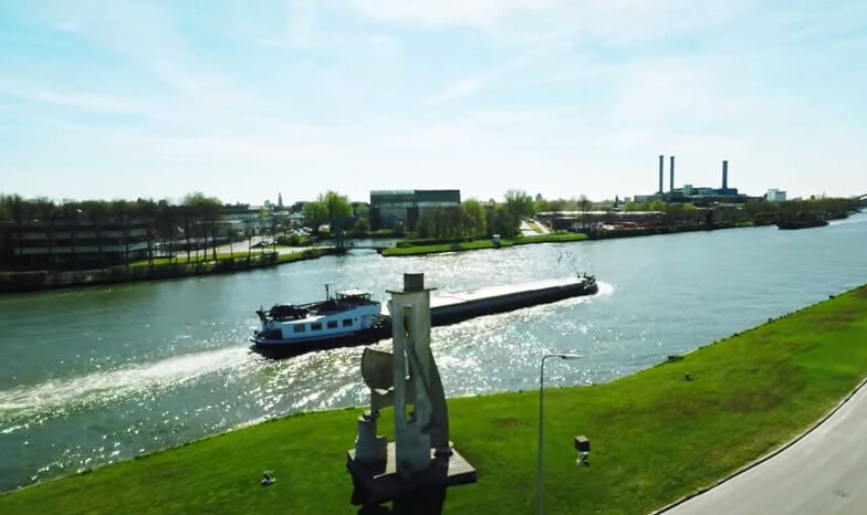Een opname uit de videoflim over de Zeven Waterwerken van Ruud Kuijer. Foto: Still uit opname