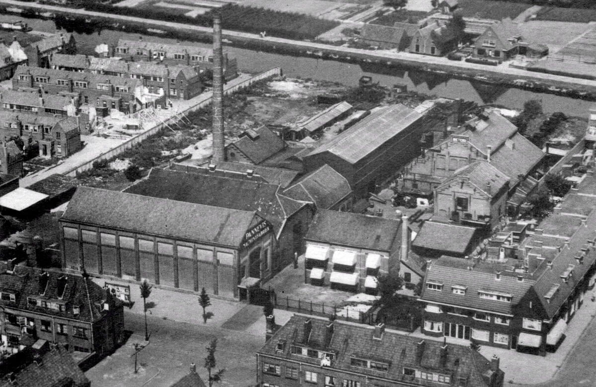 Machinefabriek De Pannevis was tot in de jaren zestig nog in Ondiep gevestigd. Foto: Het Utrechts Archief
