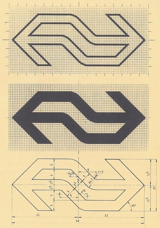 Schetsontwerpen voor het logo. Foto: Spoorwegmuseum