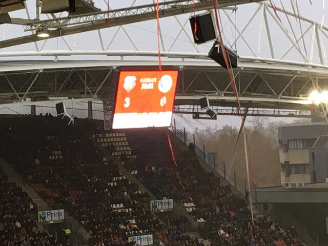 Foto: In de pauze is het al 3-0. Foto: H. van Gestel