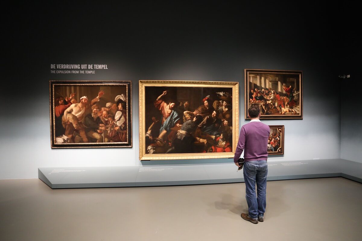 Deel van de tentoonstelling Utrecht, Caravaggio en Europa. Foto: Ton van den Berg