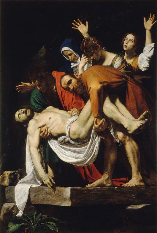De Graflegging van Jezus, Caravaggio Foto: Pinacoteca Vaticana, Vaticaanstad   