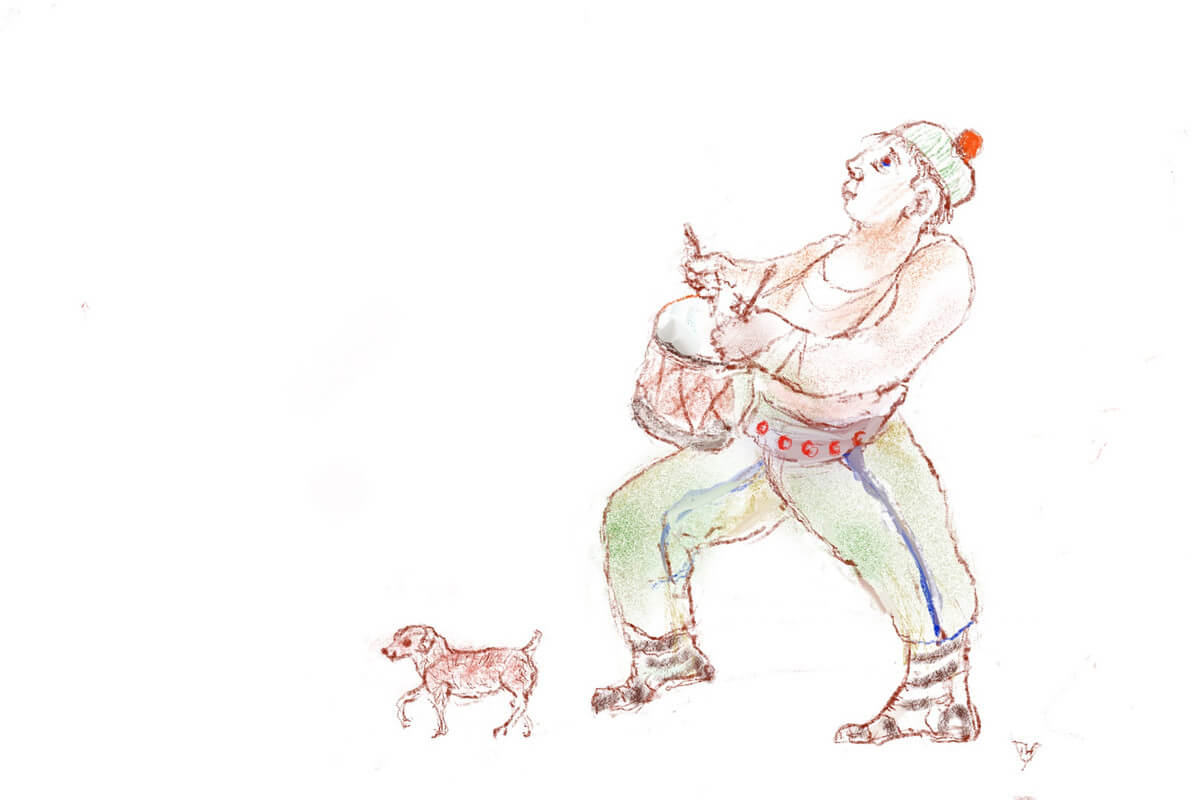 En Route. Illustratie Theo van de Vathorst