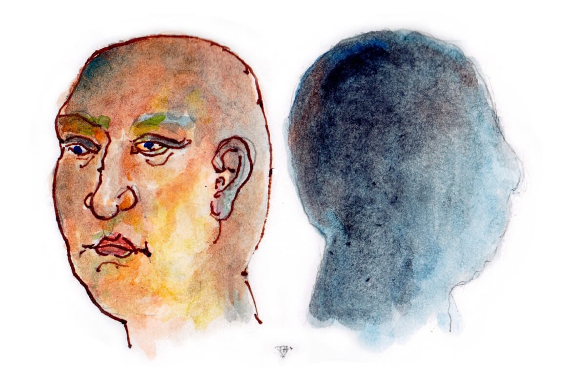 Oneens. Tekening: Theo van de Vathorst
