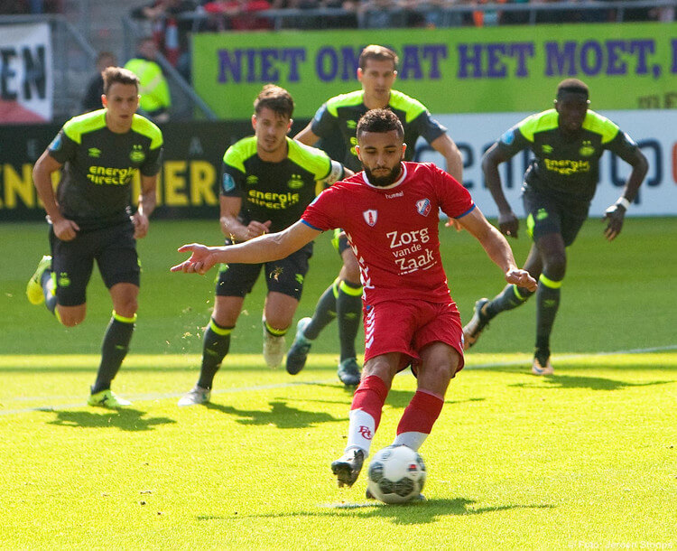 Labyad in 2017 toen hij nog bij FC Utrecht speelde. Foto: Jeroen Stoops