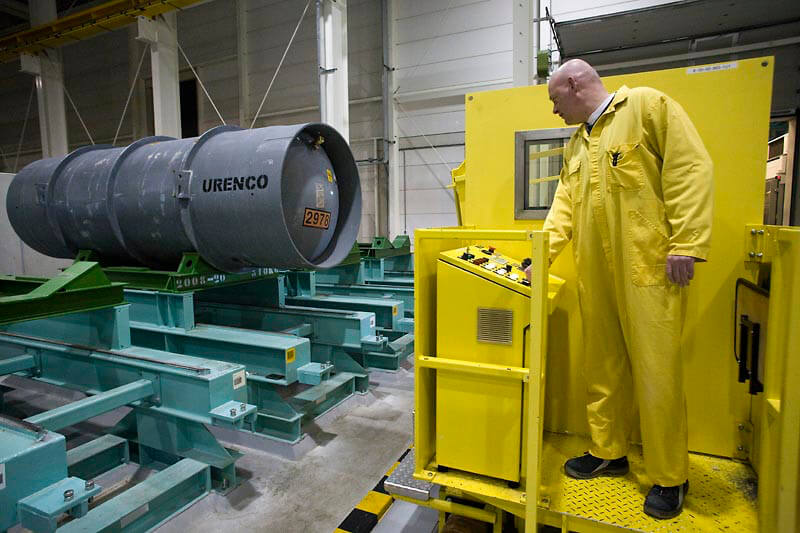 In de fabriek van Urenco wordt uranium verrijkt, o.a. tot brandstof voor kernreactoren. Foto: Rob Huibers/Hollandse Hoogte