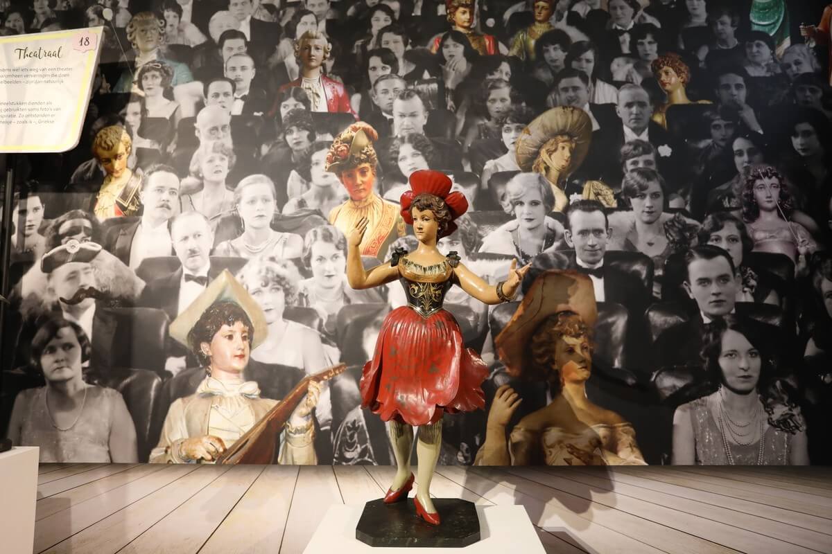Een orgelbeeld in de expositie in Museum Speelklok. Foto: Ton van den Berg