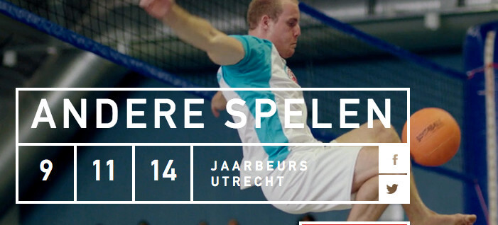 Aankondigingsposter Andere Spelen dat binnenkort plaatsvindt in de Jaarbeurs. Foto: VSU