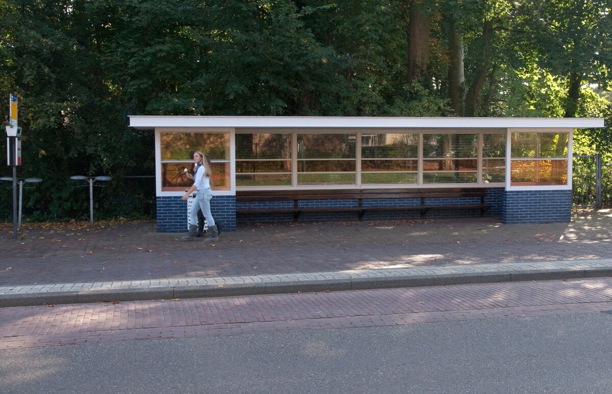 Wel mooi: de Rietveld-abri in Bergeijk. Foto: Ton van den Berg