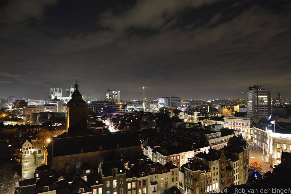 Utrecht gezien vanaf de Domtoren. Foto's: Rob van der Lingen