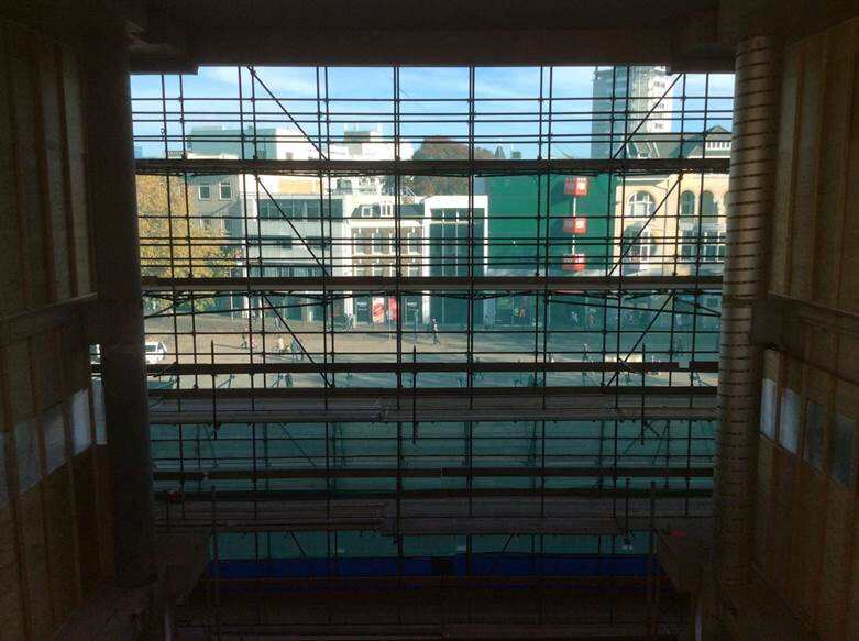 Zicht vanuit de nieuwe entree op het Vredenburgplein. Foto: Klepierre
