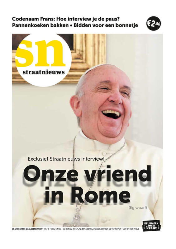 Hoe je de paus in Straatnieuws krijgt