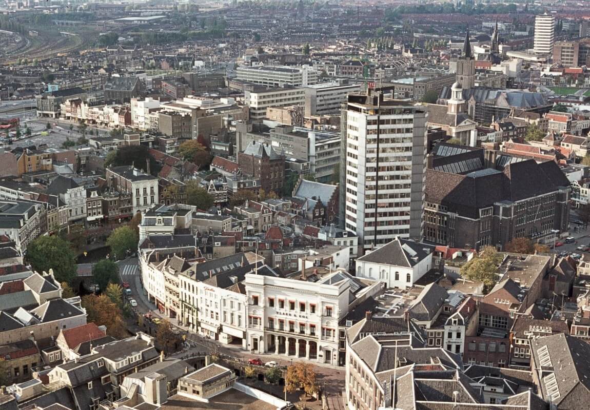 De Neudeflat gezien vanaf de Domtoren in de jaren '70. Foto: HUA