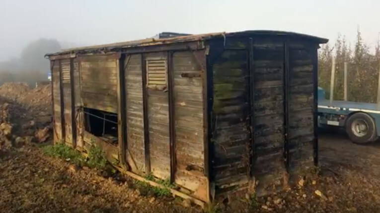 De goederenwagen is een nieuwe aanwinst van het Spoorwegmuseum. Foto: Spoorwegmuseum