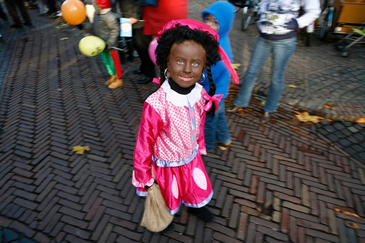 Een heel jonge piet is nog geen Robot Piet. Foto: Ton van den Berg