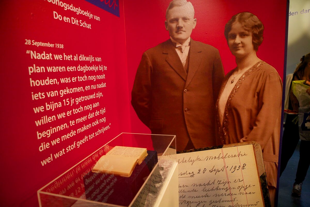 Het dagboekje is te zien op de expositie in het Volksbuurtmuseum. Foto: Ton van den Berg