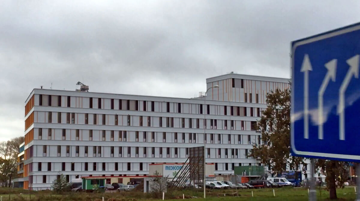 Prinses Maxima Centrum (vanaf de A28 gefotografeerd). Foto: Nieuws030