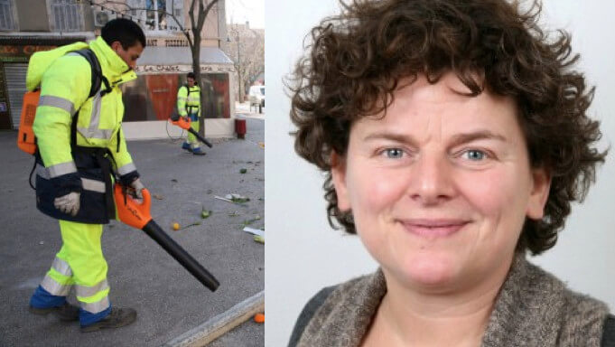 Raadslid Bollen van GroenLinks: 'We willen ook een schone stad'. Foto: GL/archief