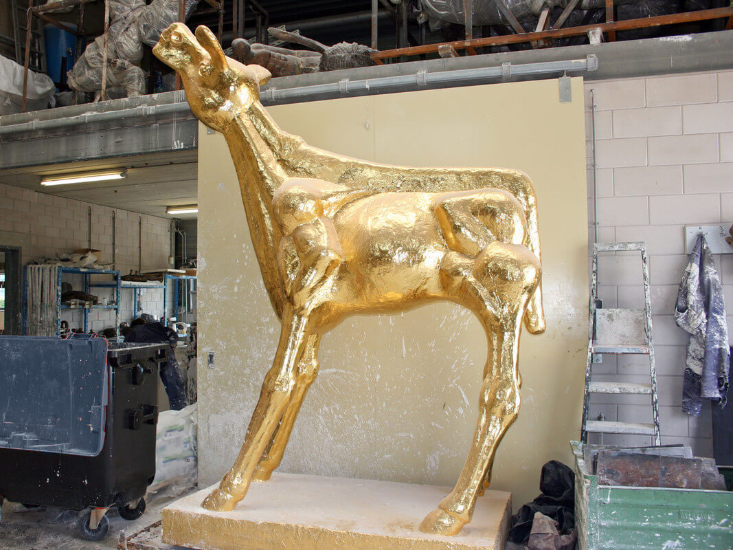 Het Gouden Kalf in de opslag. Foto: R. van Maarsseveen
