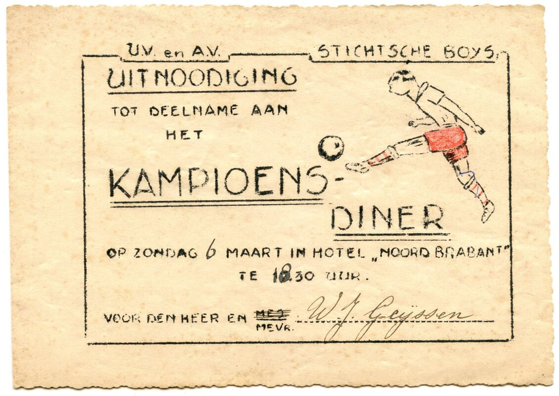 Kampioensdiner 1938.