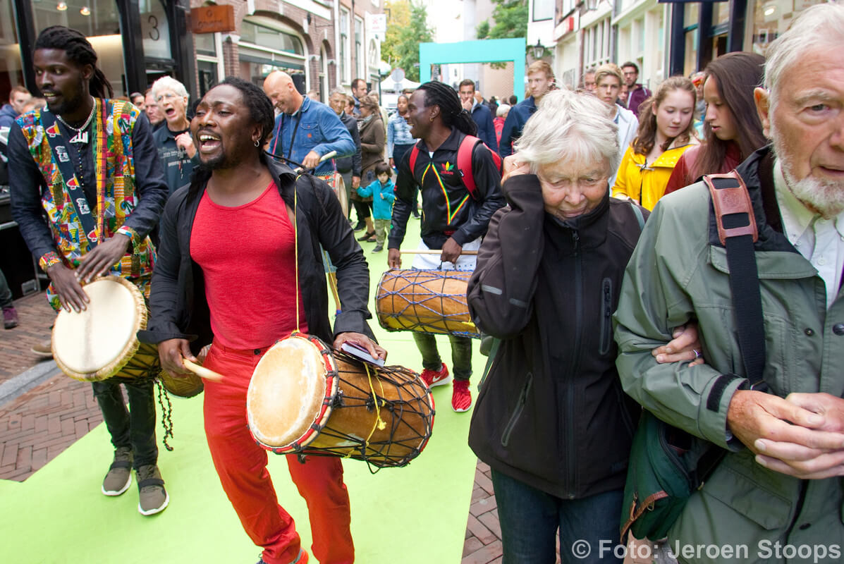 Cultuur was er genoeg zondag in de binnenstad. Foto: Jeroen Stoops