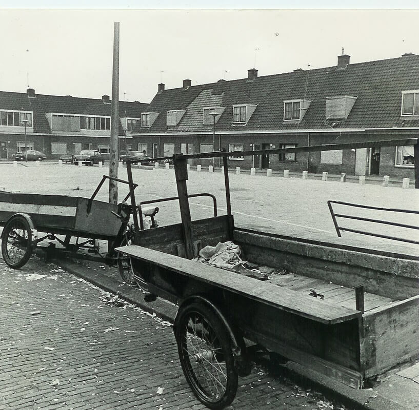 Het Houtplein vlak voor de sloop. Foto: archief Bours