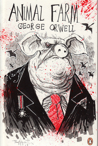 De omslag van het boek Animal Farm. Foto: Penquin