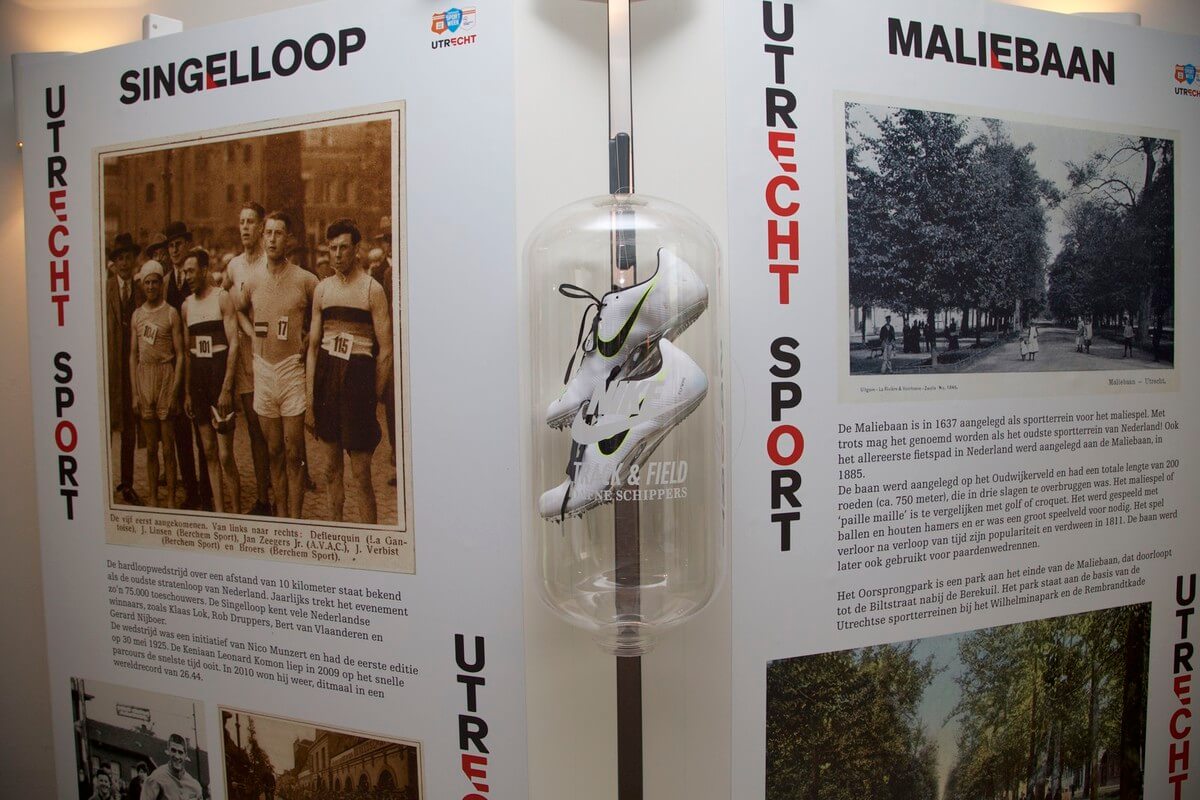 Tentoonstelling over de Utrechtse prestaties door de jaren heen. Foto: Ton van den Berg