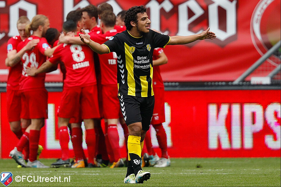 De machteloosheid van FC Utrecht in beeld. Foto: FC Utrecht