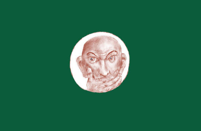 Duimen voor een Gelukkig Nieuwjaar. Illustratie Theo van de Vathorst