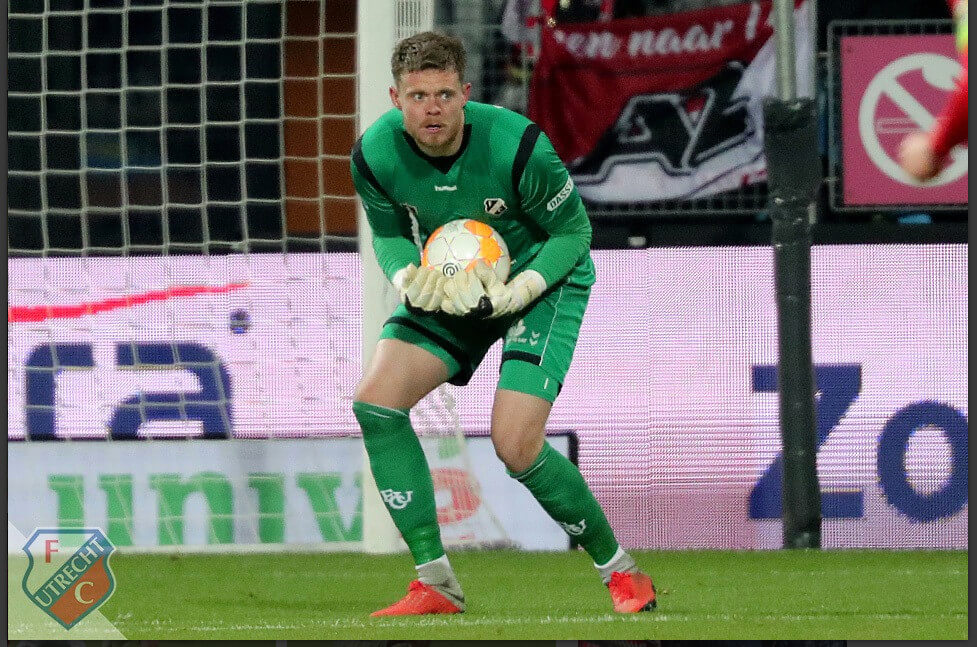 De veelbesproken keeper David Jensen. Foto: FC Utrecht