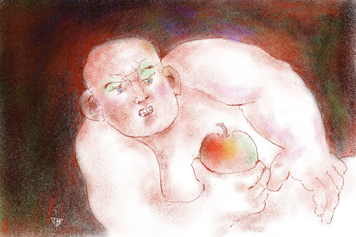 Adam. Illustratie Theo van de Vathorst