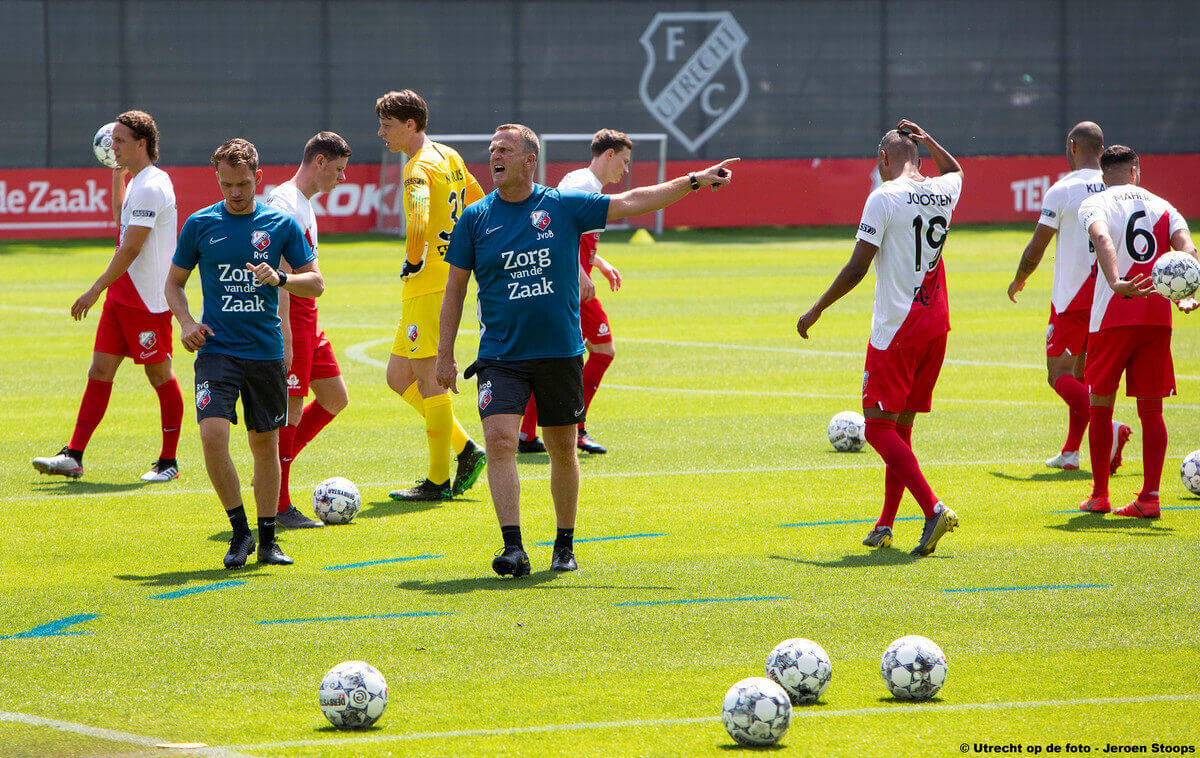 FC Utrecht terug naar het trainingsveld. Foto: Jeroen Stoops