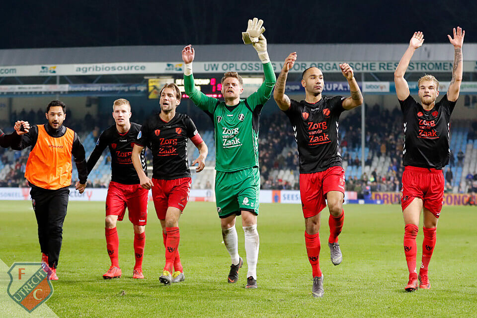 De sfeer zat er na afloop goed in. Foto: FC Utrecht