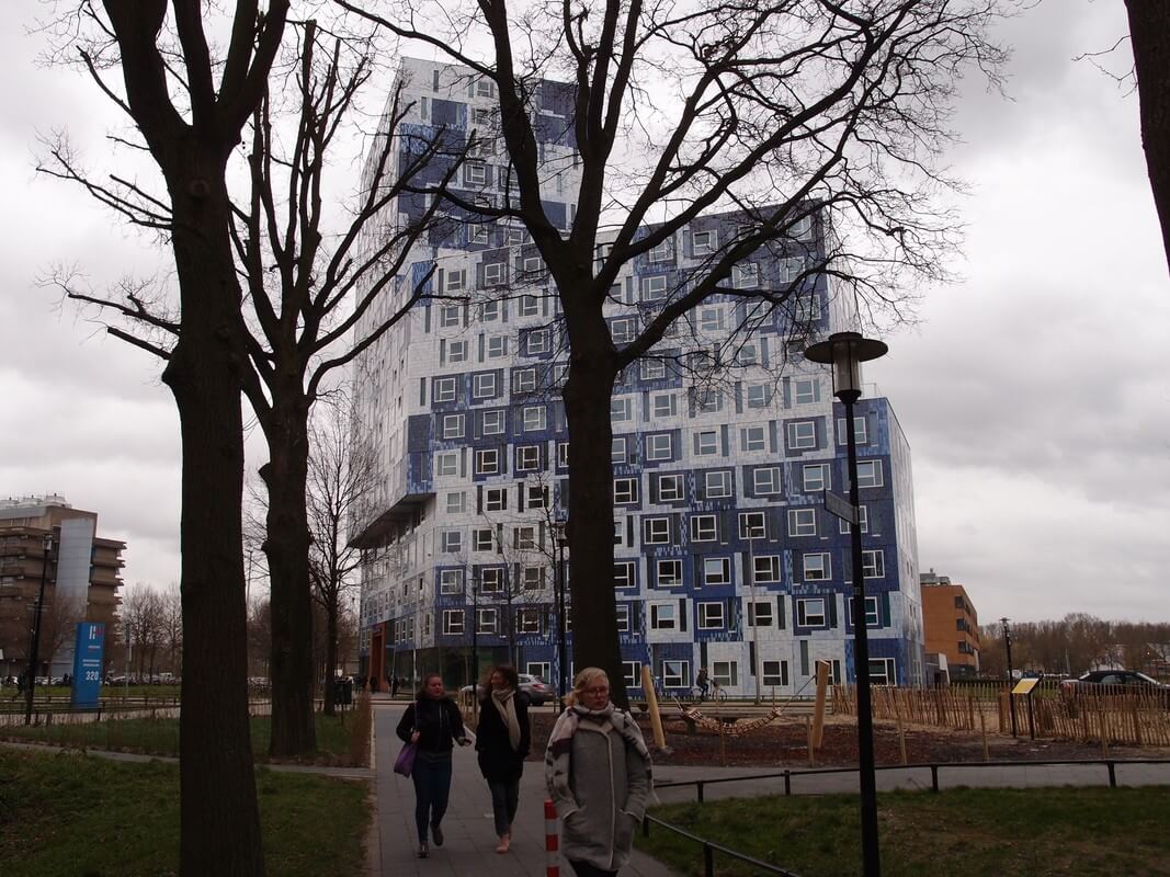 Studentenflat ‘Johanna’ op het Utrecht Science Park (Uithof). Foto: Louis Engelman