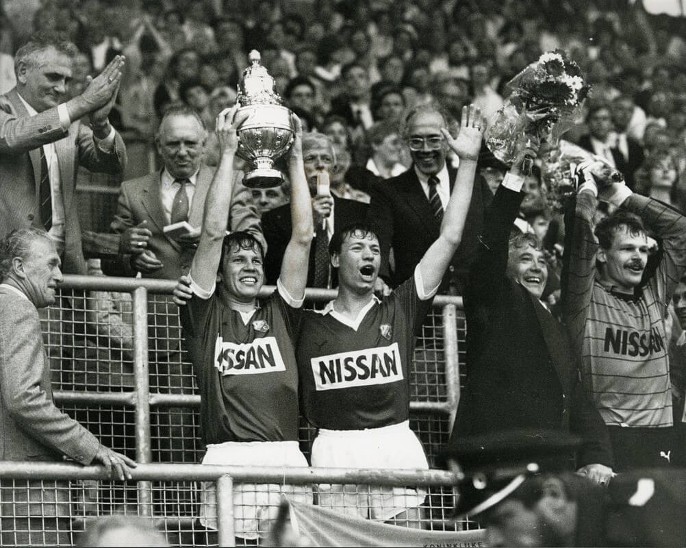 De beker is in 1985 voor FC Utrecht. Foto: archief FC Utrecht