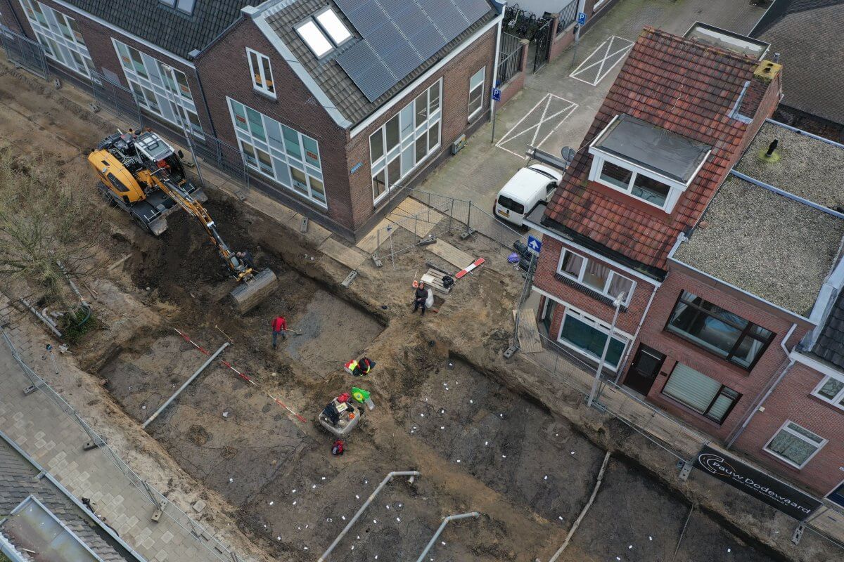 Opgraving in de Oudwijkerdwarsstraat. Foto: Erfgoed Utrecht