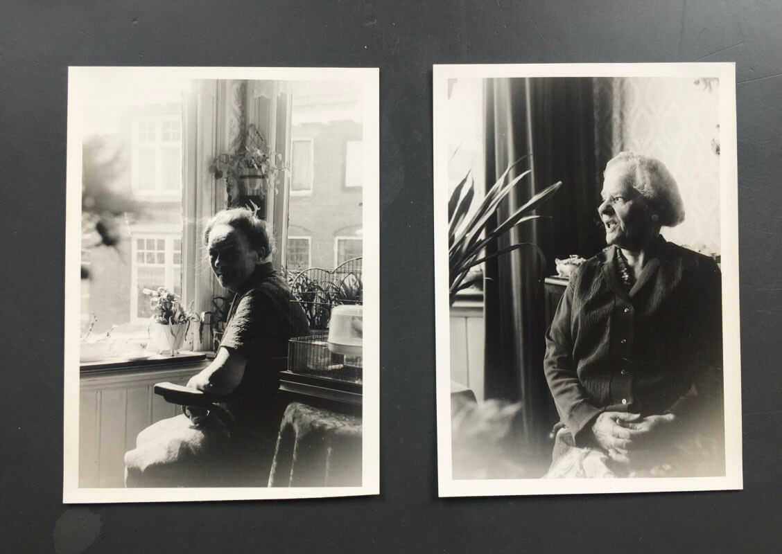 Foto links: opoe; foto rechts: tante Leen. Foto’s: Dik Binnendijk (1972).