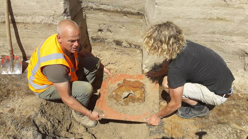 De opgravingen in 2019. Foto: gemeente Utrecht