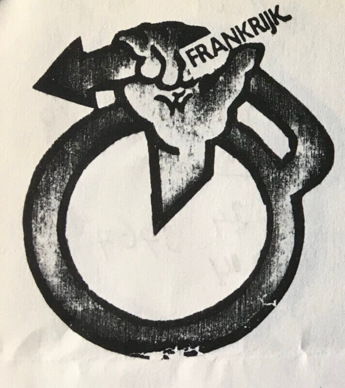 Logo van het mannenkamp in Bretagne (1981)