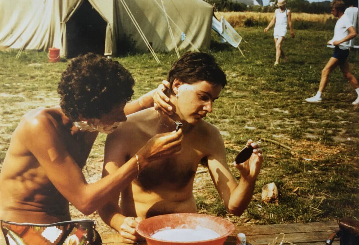 Lichaamswerk op Agersø. Foto: Dik Binnendijk (1981)