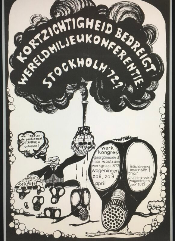 Poster ‘Kortzichtigheid bedreigt' uit 1972