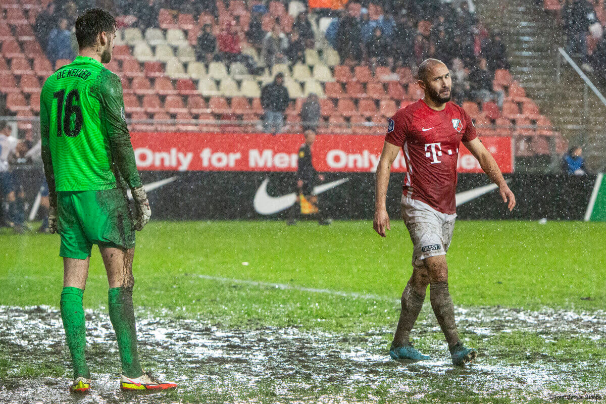 Toch nog een tegendoelpunt. 1-1