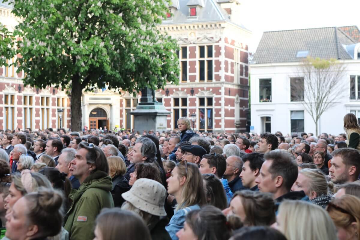 Veel belangstelling voor de Dodenherdenking.