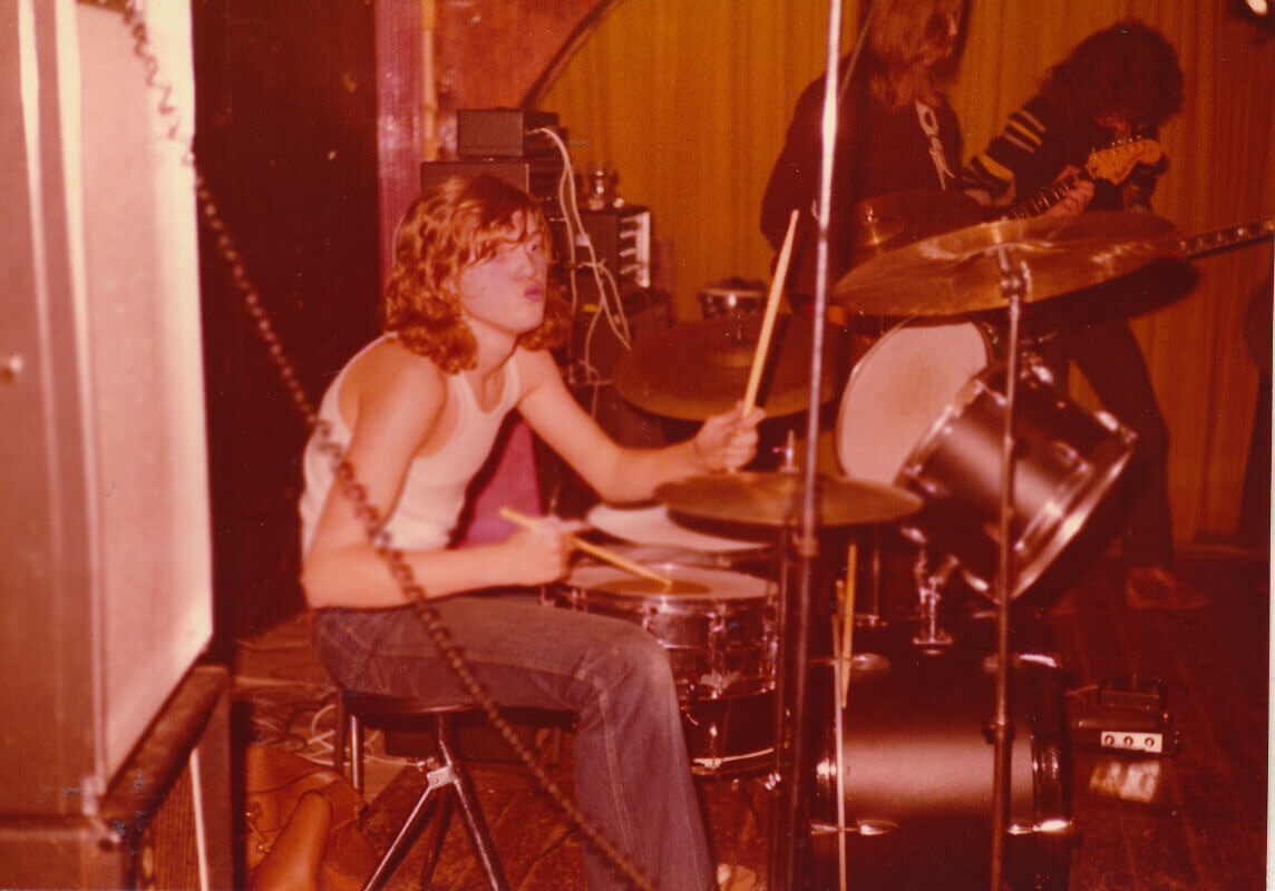 In de band Universe in 1973 jongerencentrum De Bruis. Foto: Ton van den Berg