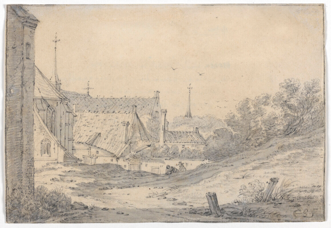 De tekening van Cornelis Saftleven. Het Utrechts Archief